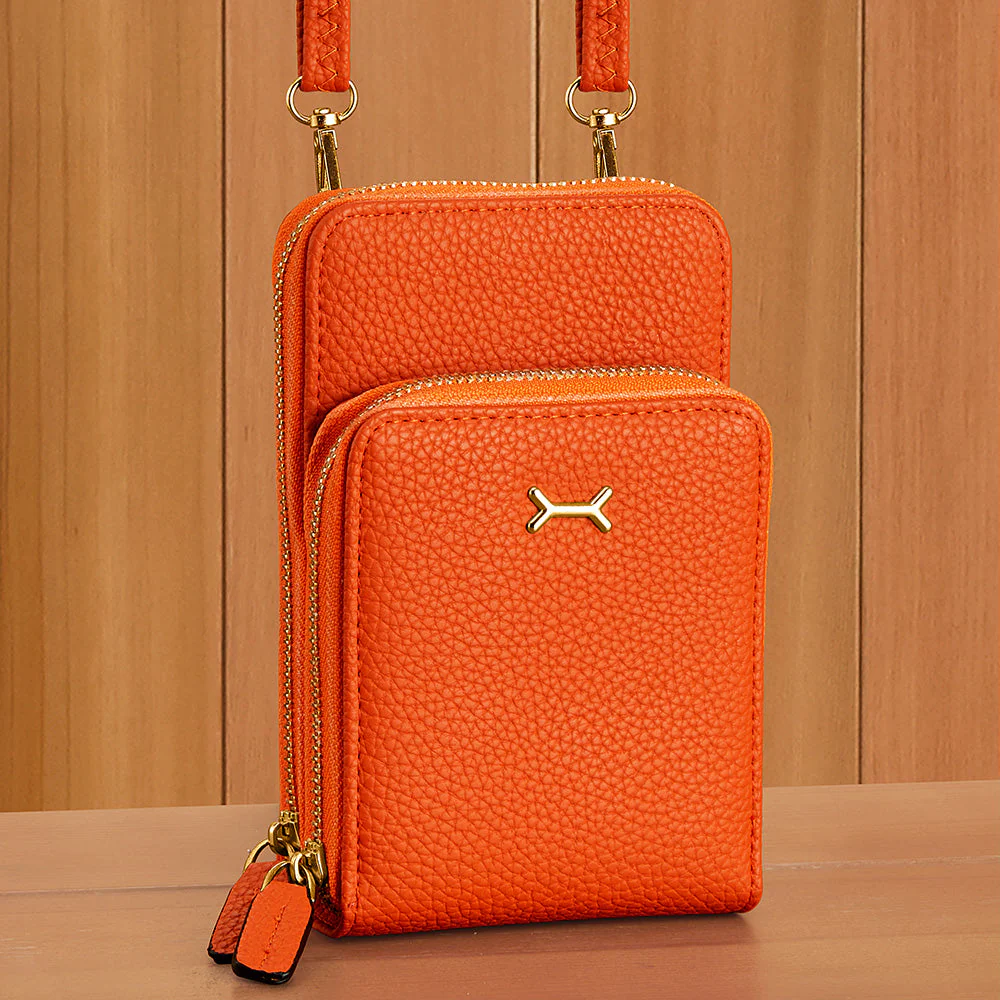 22 Tote Pebbled Vegan Leather Cell Phone Crossbody Purse - Image 7
