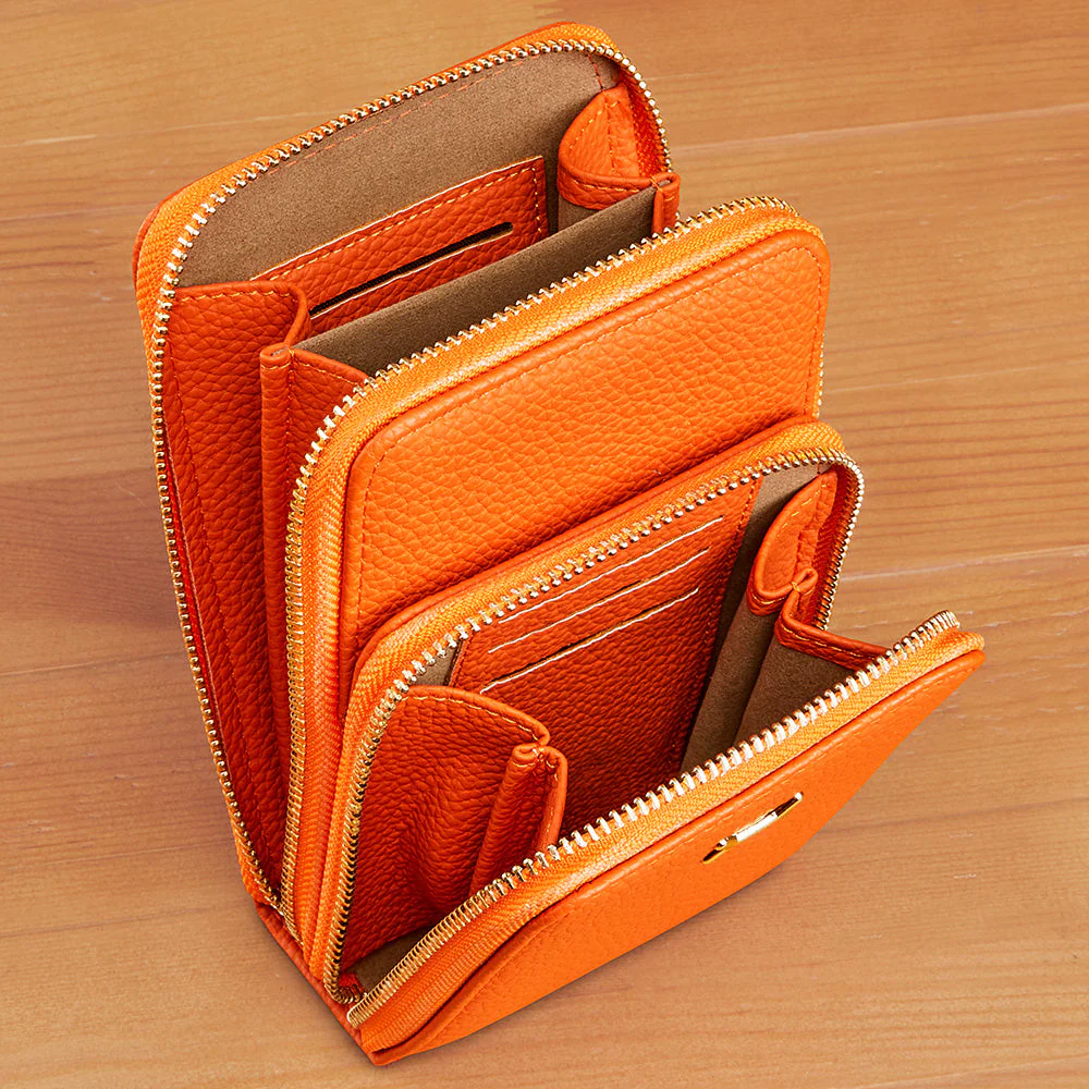 22 Tote Pebbled Vegan Leather Cell Phone Crossbody Purse - Image 8
