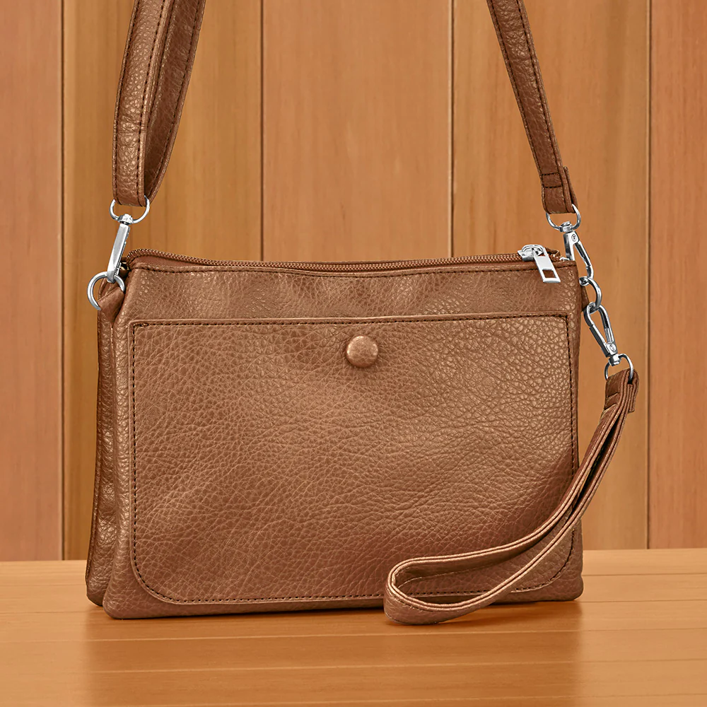 22 Tote Vegan Leather Crossbody Wristlet - Image 6
