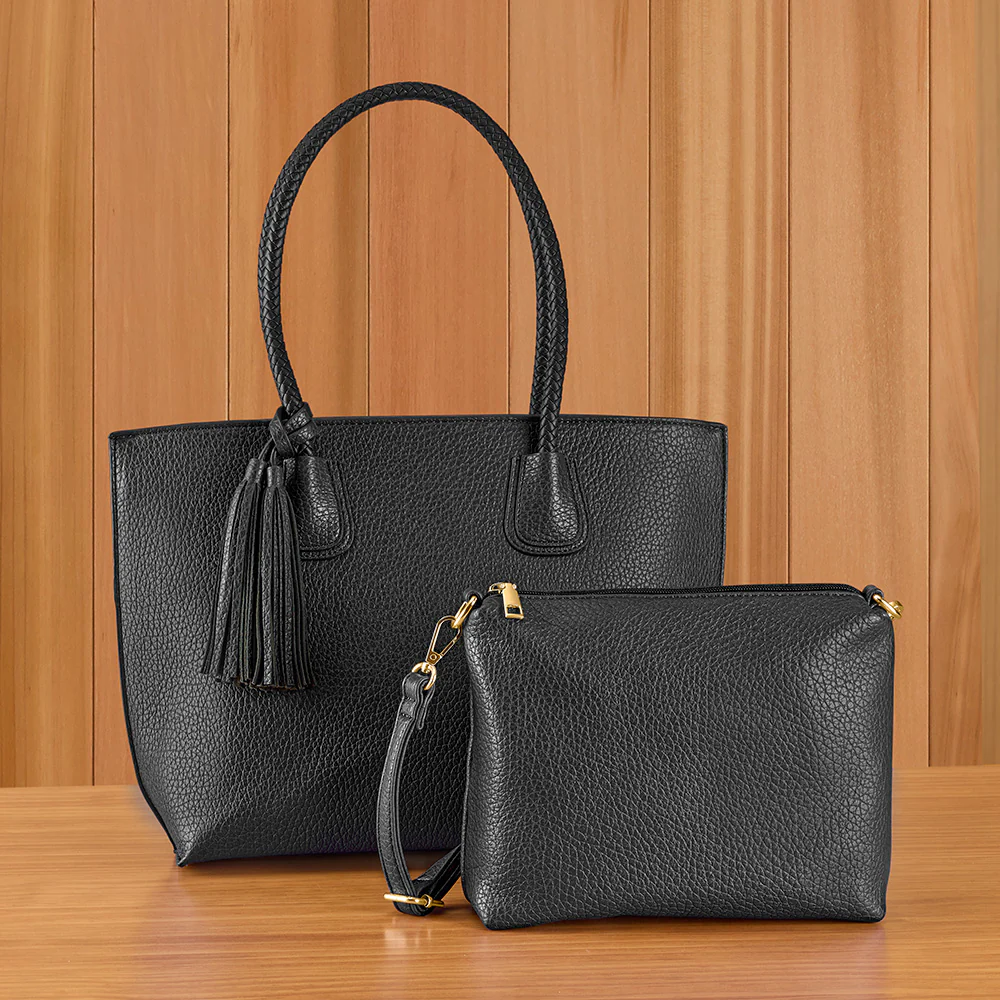 22 Tote Vegan Leather Tote 2-in-1 Handbag - Image 4