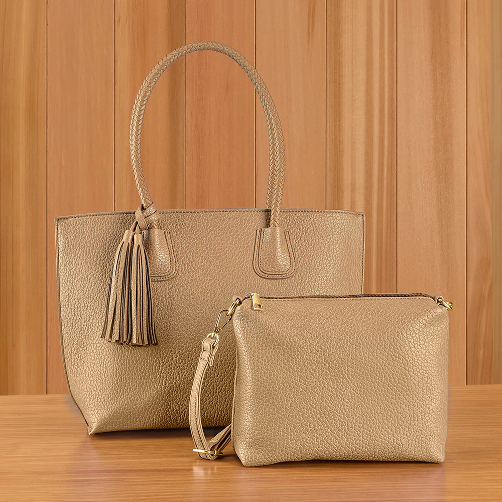 22 Tote Vegan Leather Tote 2-in-1 Handbag - Image 5