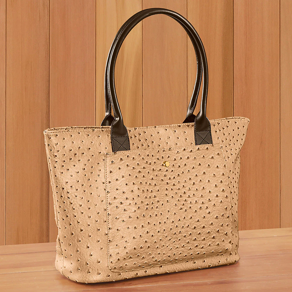 22 Tote Vegan Ostrich Leather Tote - Image 6