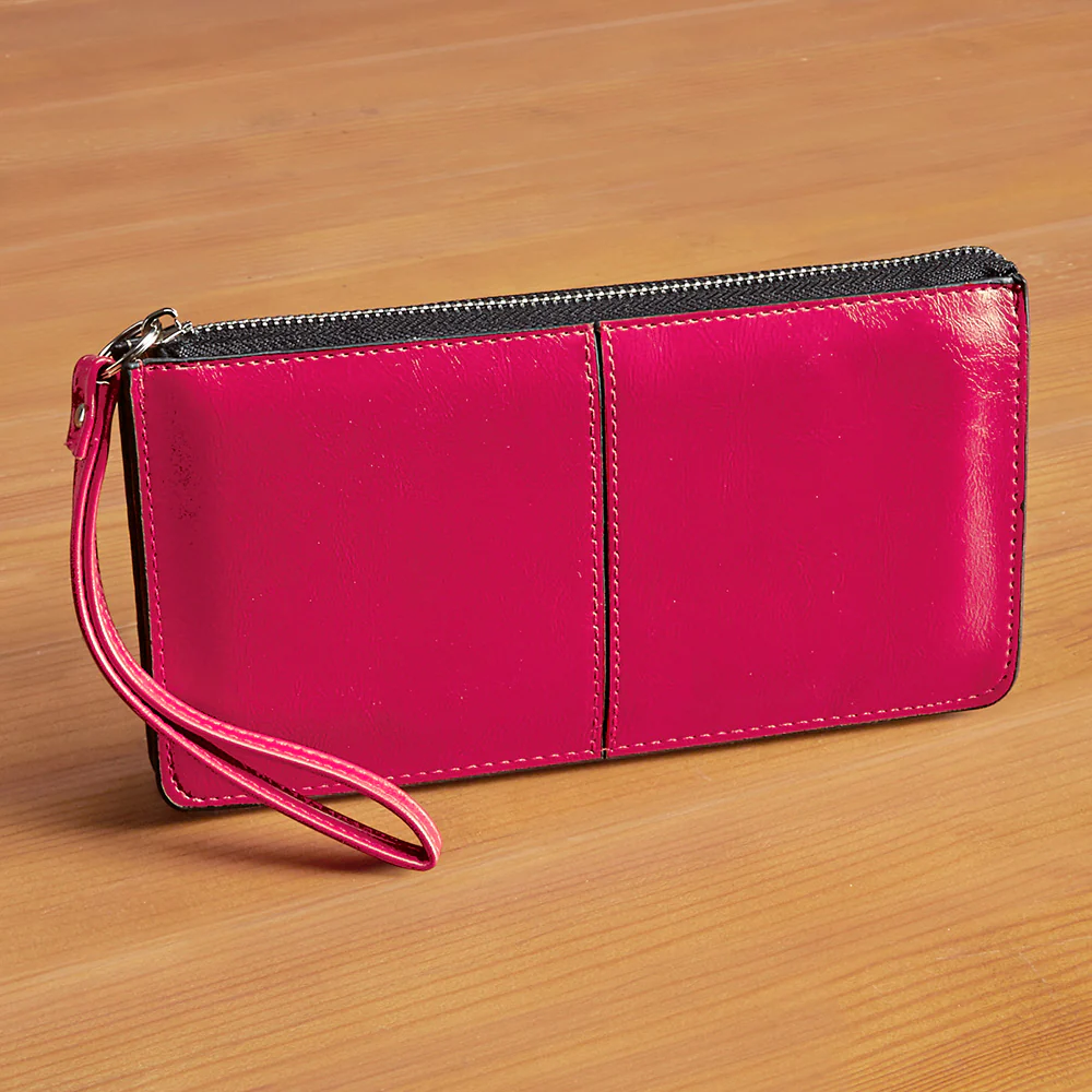 22 Tote Vegan Smooth Leather Three Pocket Wristlet - Image 6
