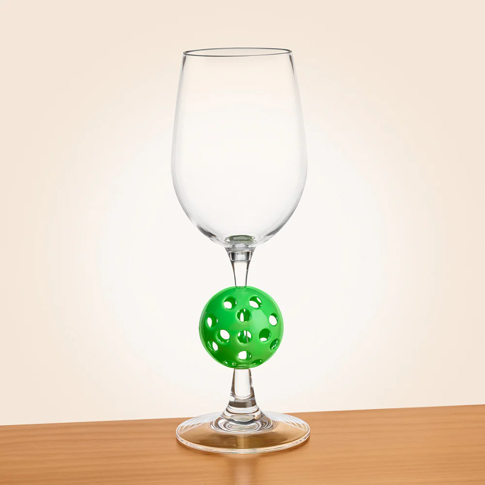 Acrylic Pickleball Wine Glass - Image 3
