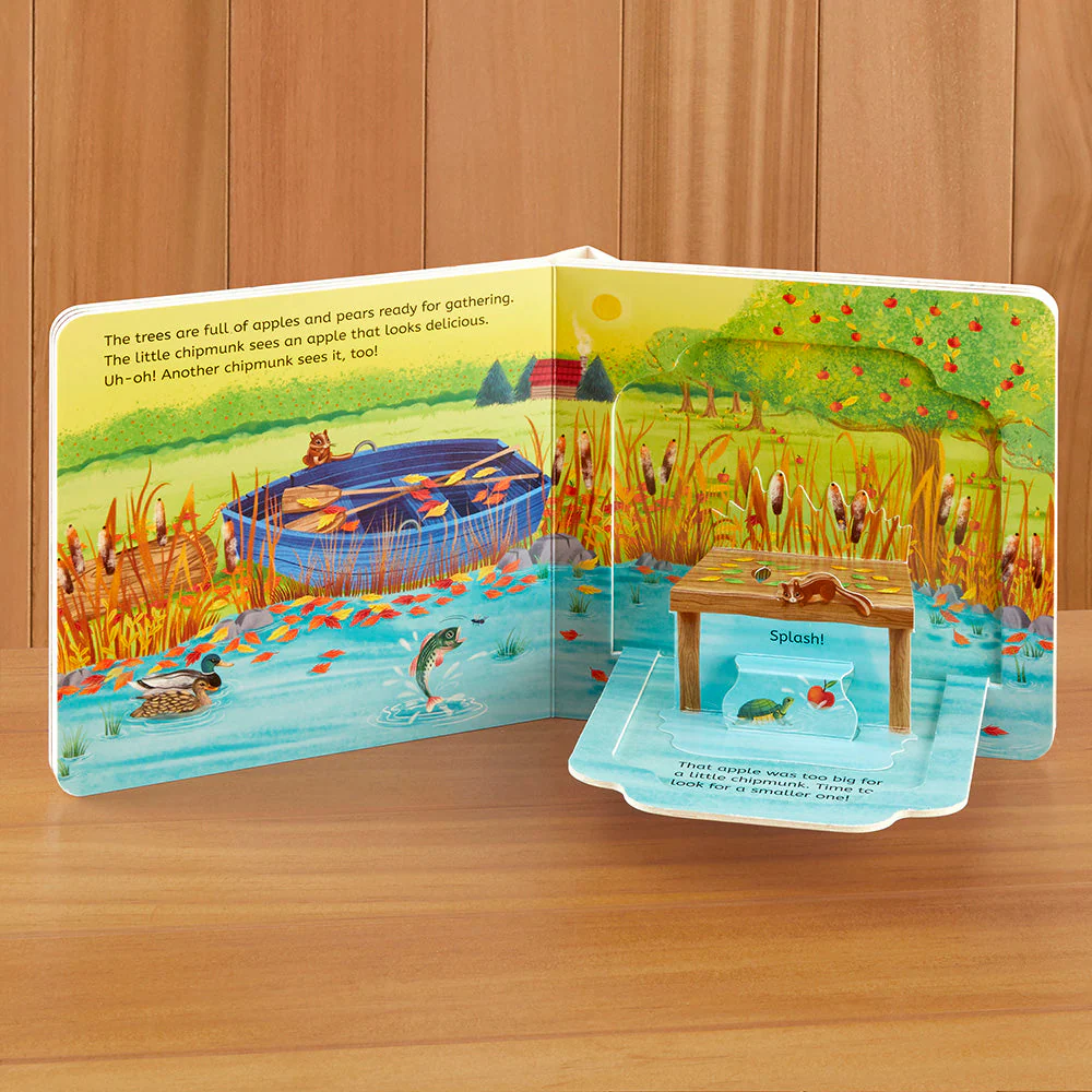 "Autumn in the Forest" Lift-a-Flap Pop-Up Children's Board Book by Rusty Finch - Image 2