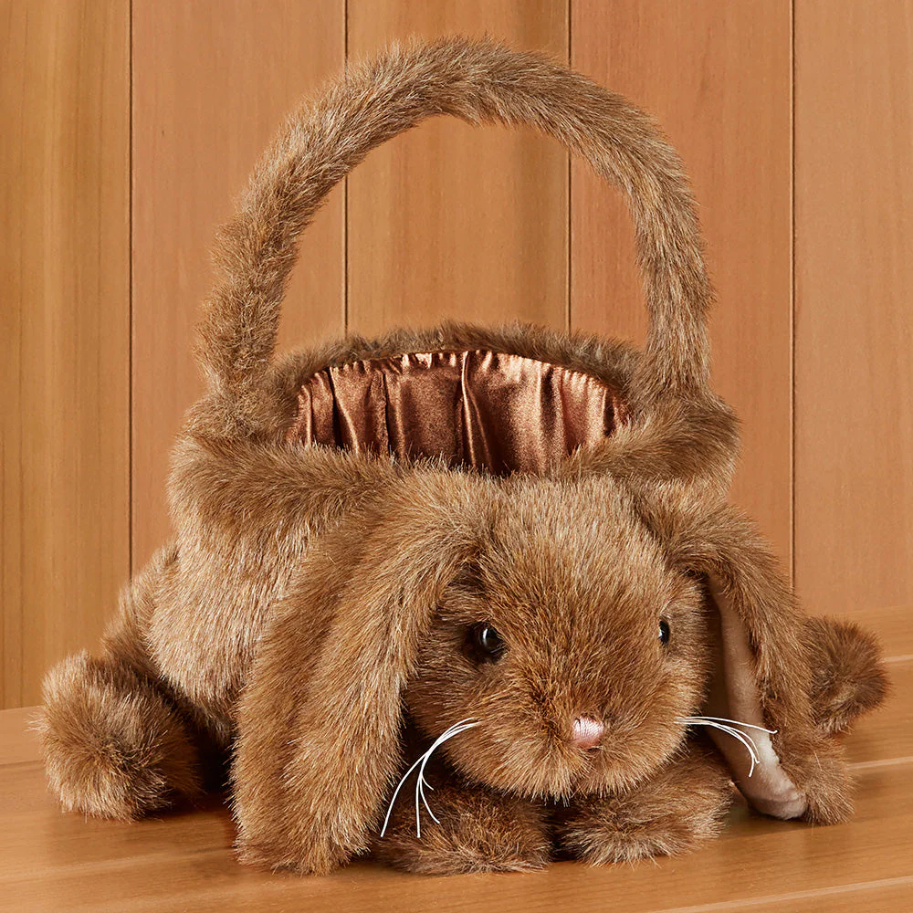 Bearington Plush Easter Basket, Bunny - Image 3