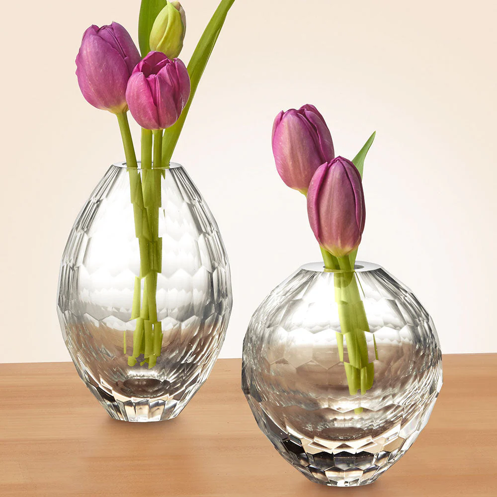 Beatriz Ball Faceted Glass Bud Vase - Image 3