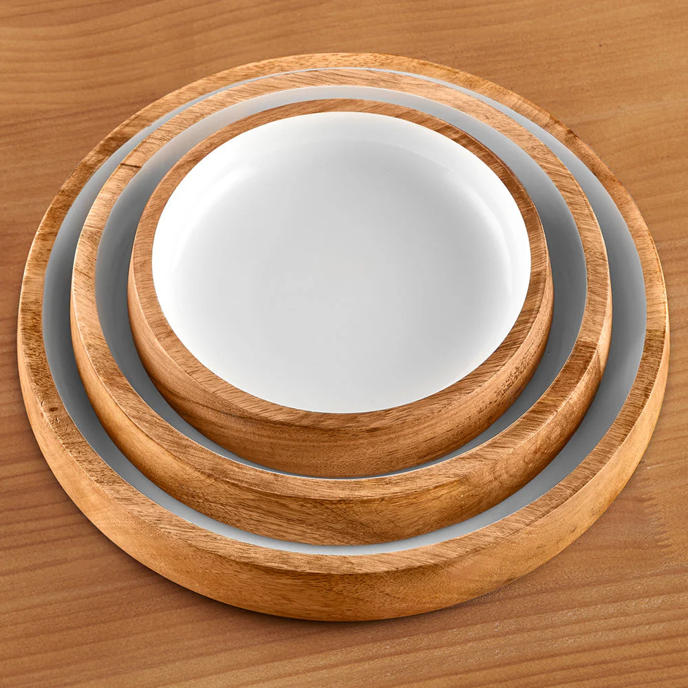 Be Home Madras Enameled Mango Nesting Bowl Set - Image 3