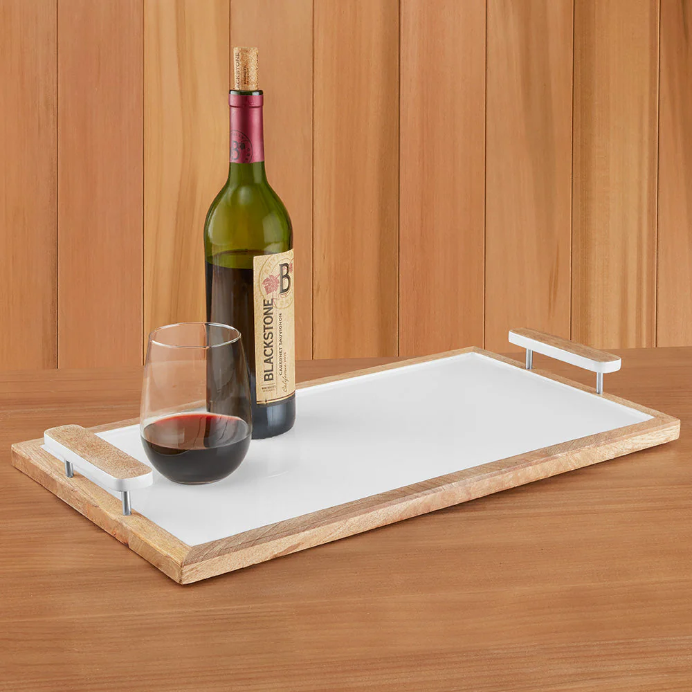 Be Home Madras Enameled Mango Tray - Image 2