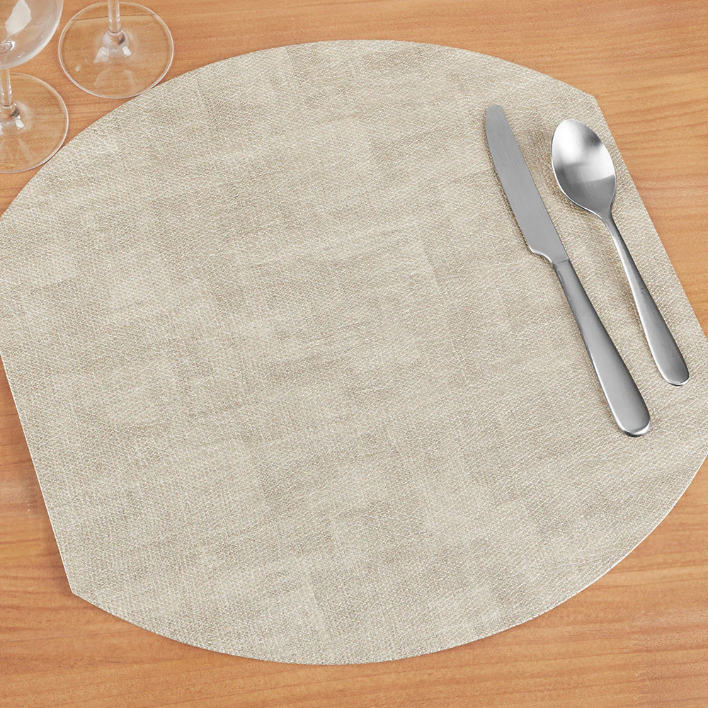 Bodrum Luster Elliptical Felt-Backed Vinyl Placemat - Image 3