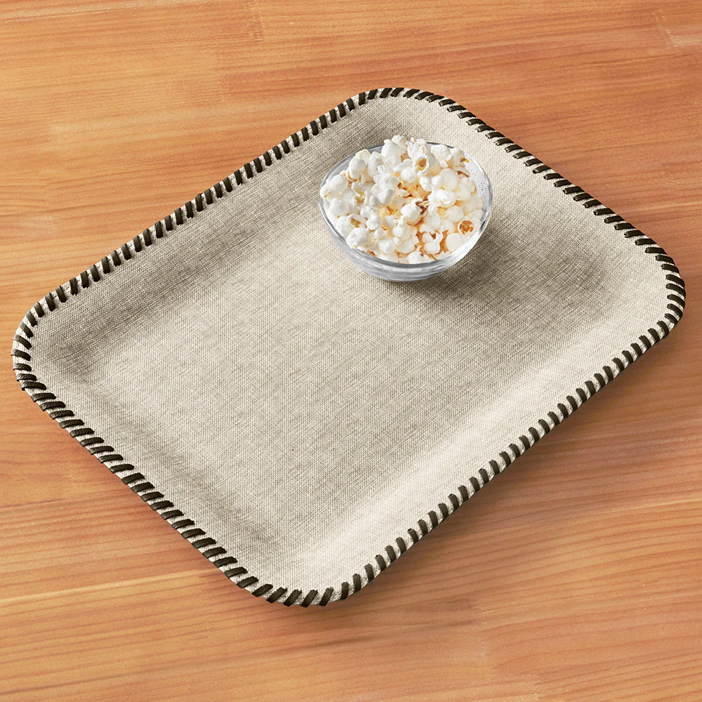 Bodrum Whipstitch Rectangle Vinyl Tray - Image 3