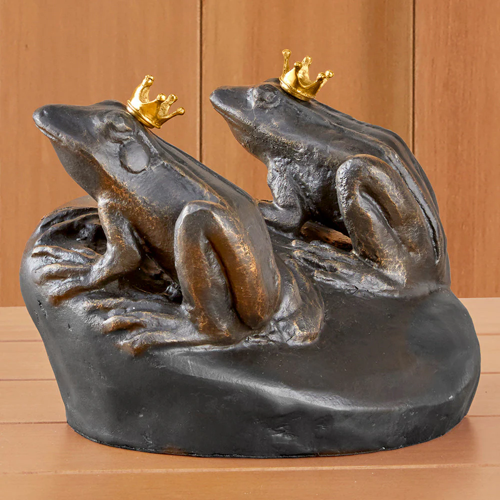 Bronze Frog Prince Statues - Image 2