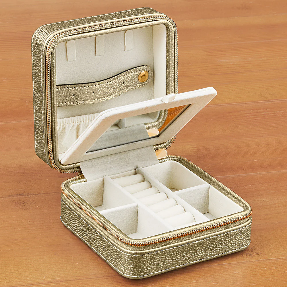 Brouk & Co "Leah" Vegan Leather Travel Jewelry Case - Image 4