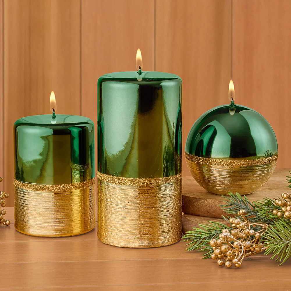 Brushed Gold Metallic Candle - Image 2
