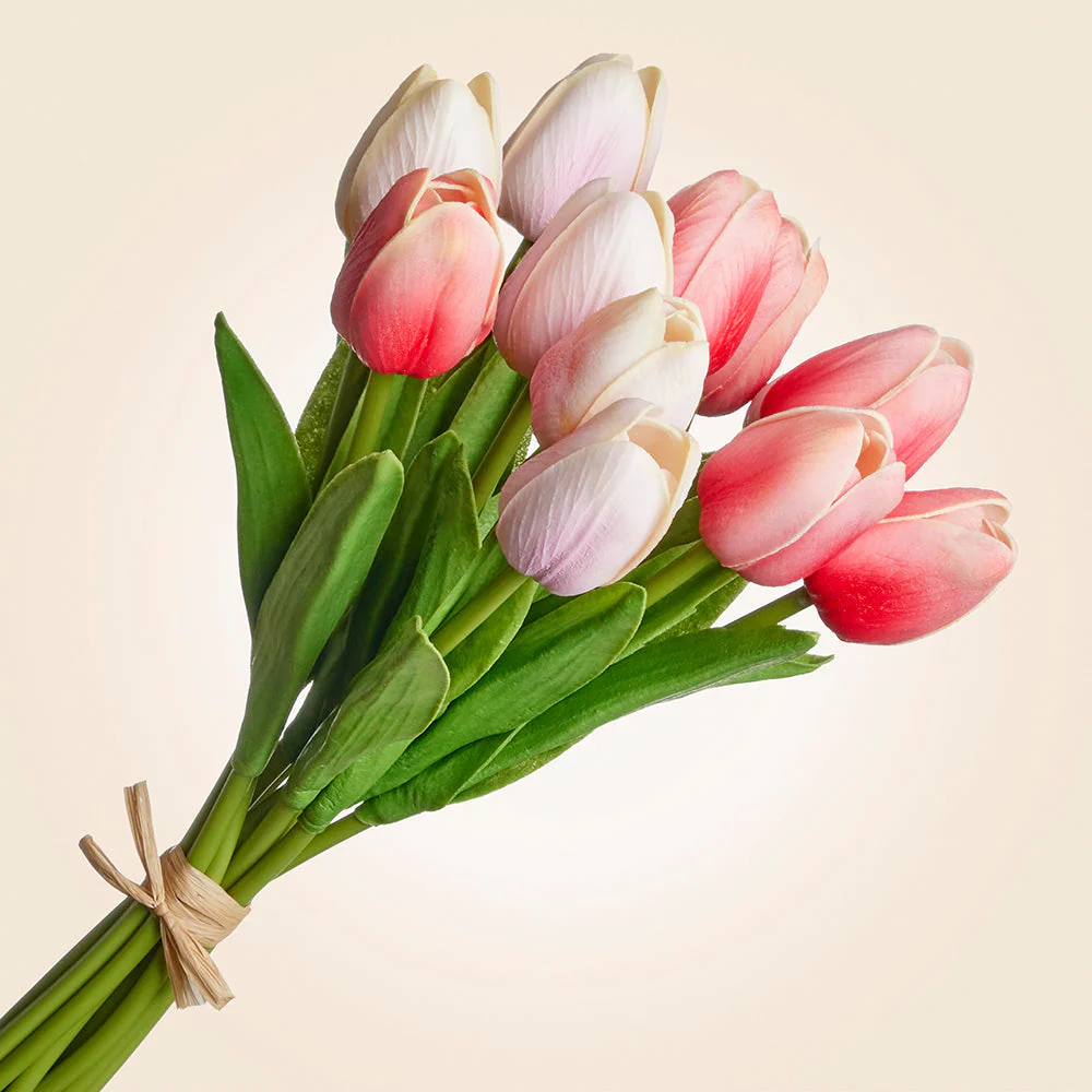 Bundle of Faux Tulip Stems, 13.5" - Image 2