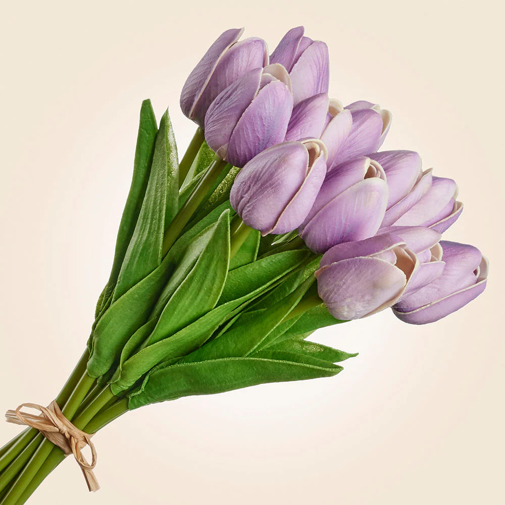 Bundle of Faux Tulip Stems, 13.5" - Image 3