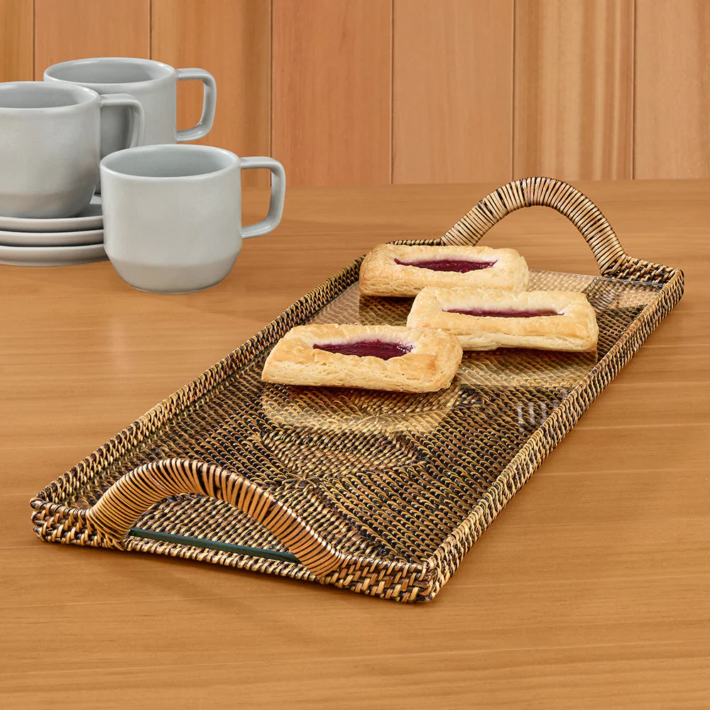 Calaisio 20.5" Woven Serving Tray