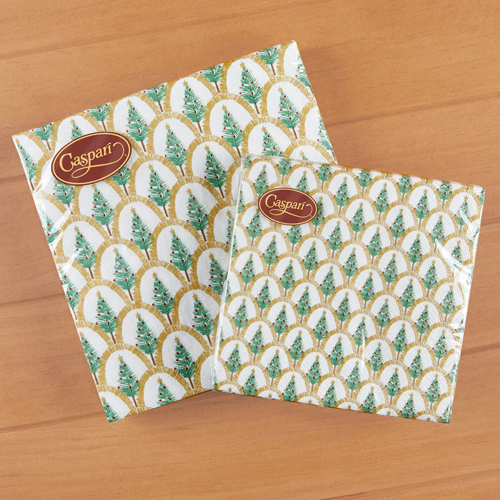Caspari Paper Napkins, Deco Christmas - Image 2