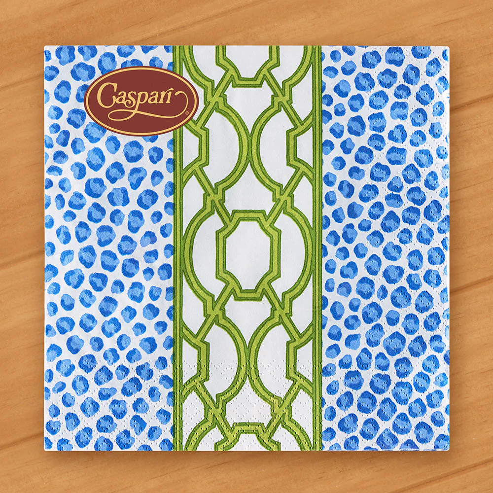 Caspari Paper Napkins, Knots and Spots - Image 2