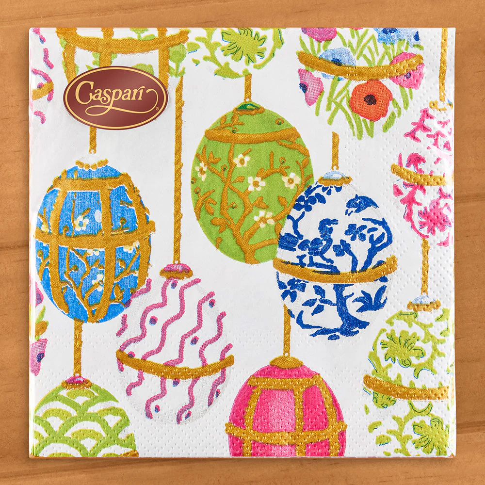 Caspari Paper Napkins, Les Oeufs Easter Eggs - Image 2