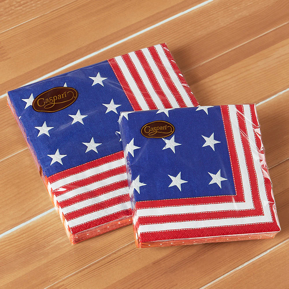 Caspari Paper Napkins - Star Spangled - Image 3