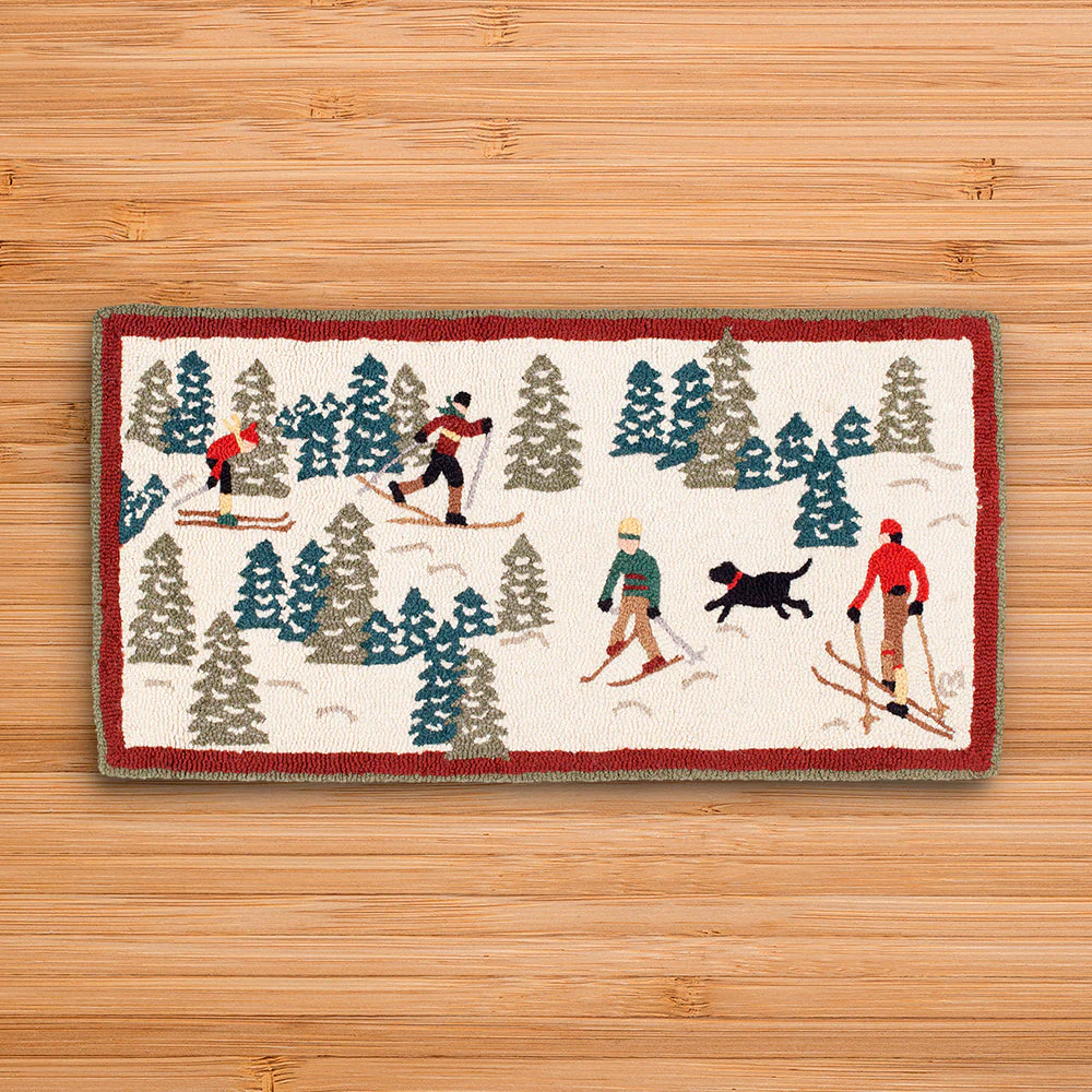 Chandler 4 Corners 2' x 4' Hooked Rug, Cross Country - Image 2