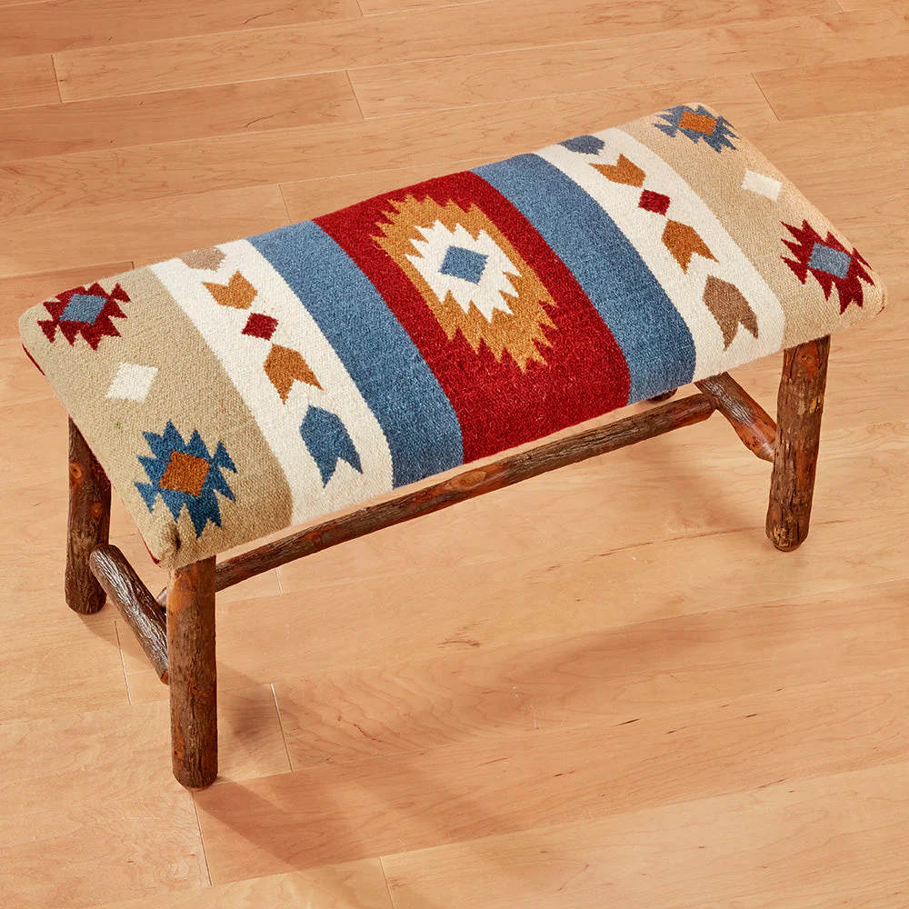 Chandler 4 Corners 32" Hickory Bench, Sedona Sunrise - Image 2