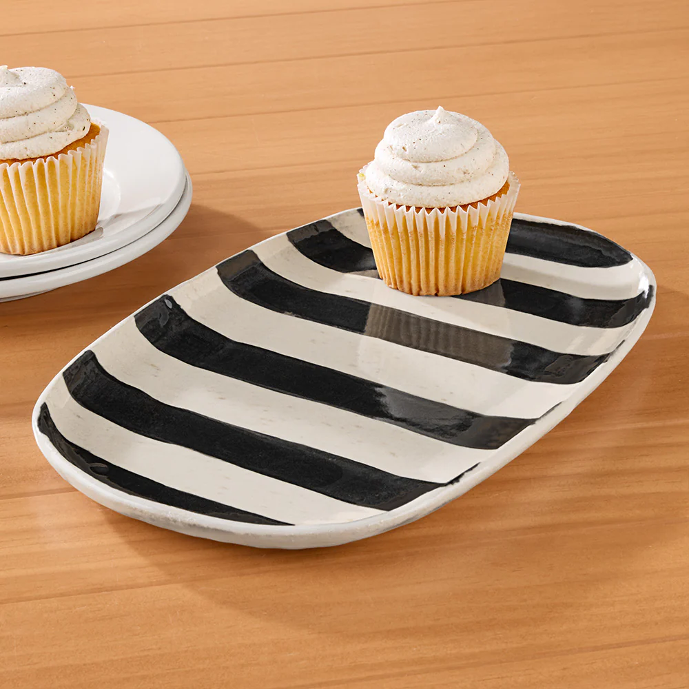 Charlotte Manser Ceramic Serveware, Stripes Platter - Image 3