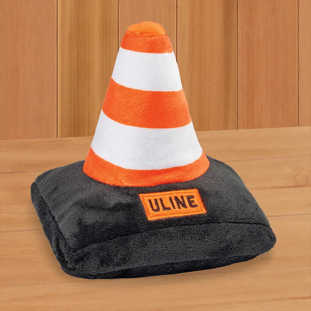 Chew-Line Construction Safety Cone Dog Toy