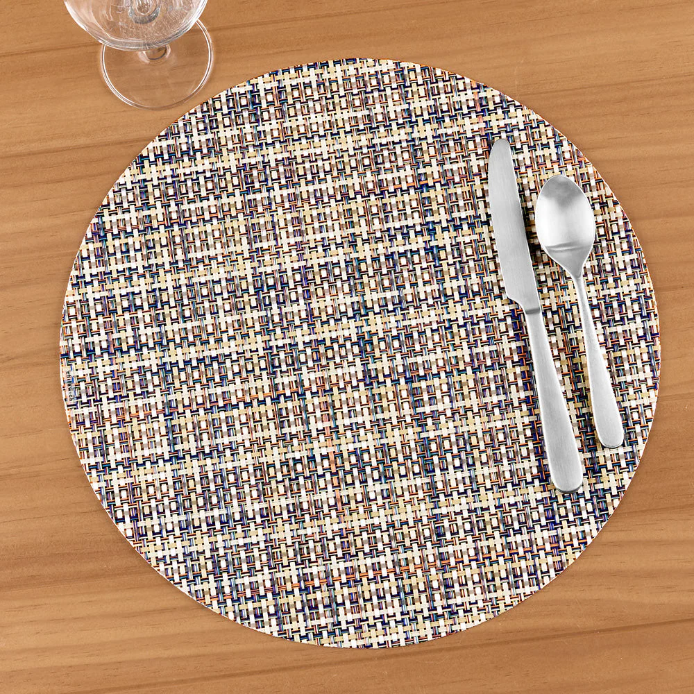 Chilewich Basketweave Round Placemat - Image 4