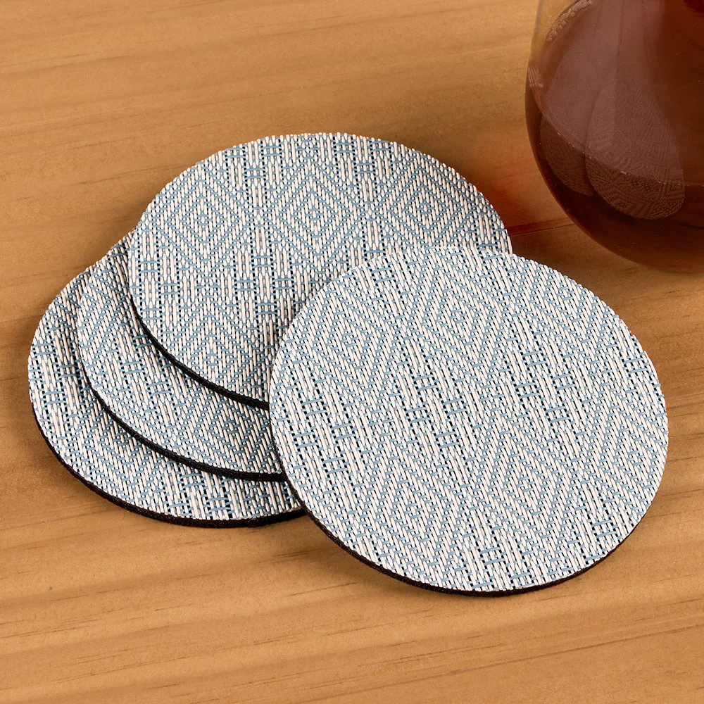 Chilewich Boxwood Vinyl Coasters by Martha Stewart, Set of 4 - Image 2