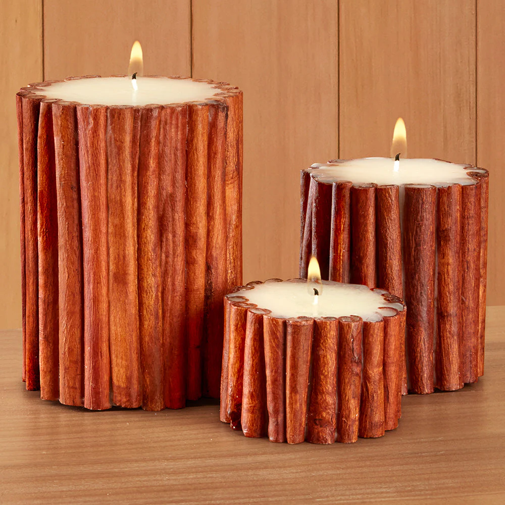 Cinnamon Stick-Scented Pillar Candles - Image 4