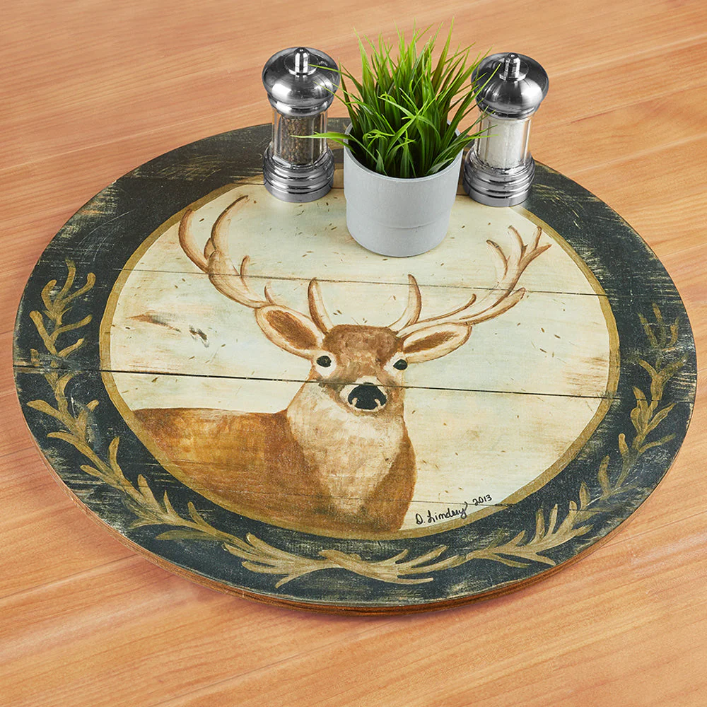Darrellene Designs Proud Buck Lazy Susan - Image 3