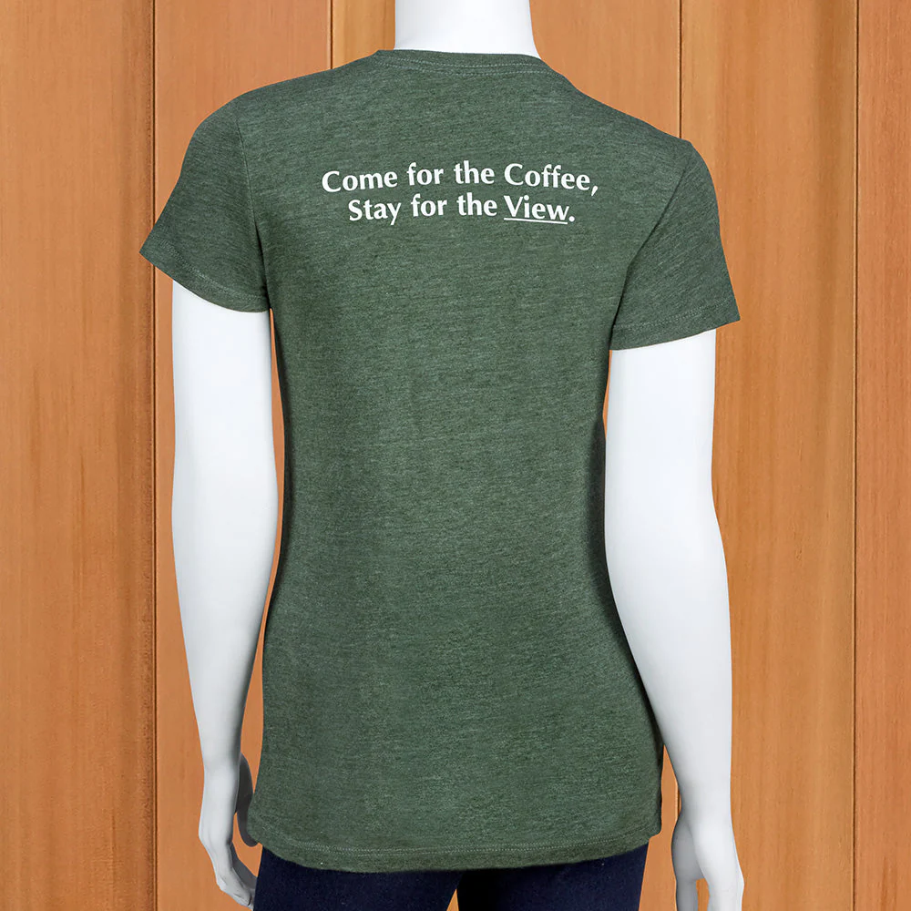Dixie's Coffee House Women's Vintage T-Shirt, Green - Image 2