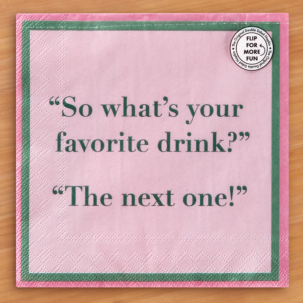 Drinks on Me Cocktail Napkins, Be Gin - Image 2