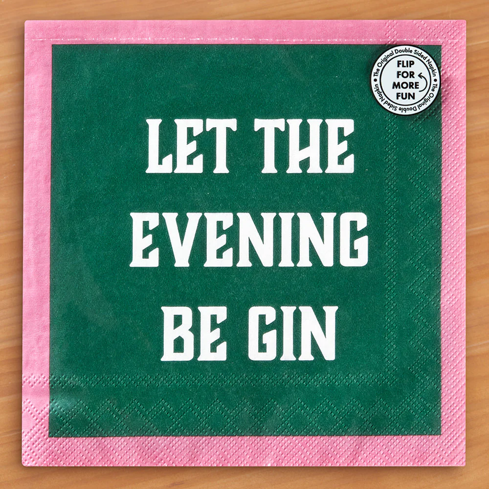 Drinks on Me Cocktail Napkins, Be Gin - Image 3