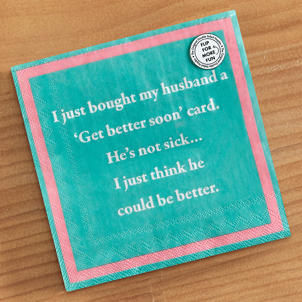Drinks on Me Cocktail Napkins, Get Better Soon - Image 3