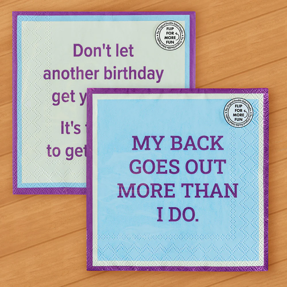 Drinks on Me Paper Cocktail Napkins, Another Birthday