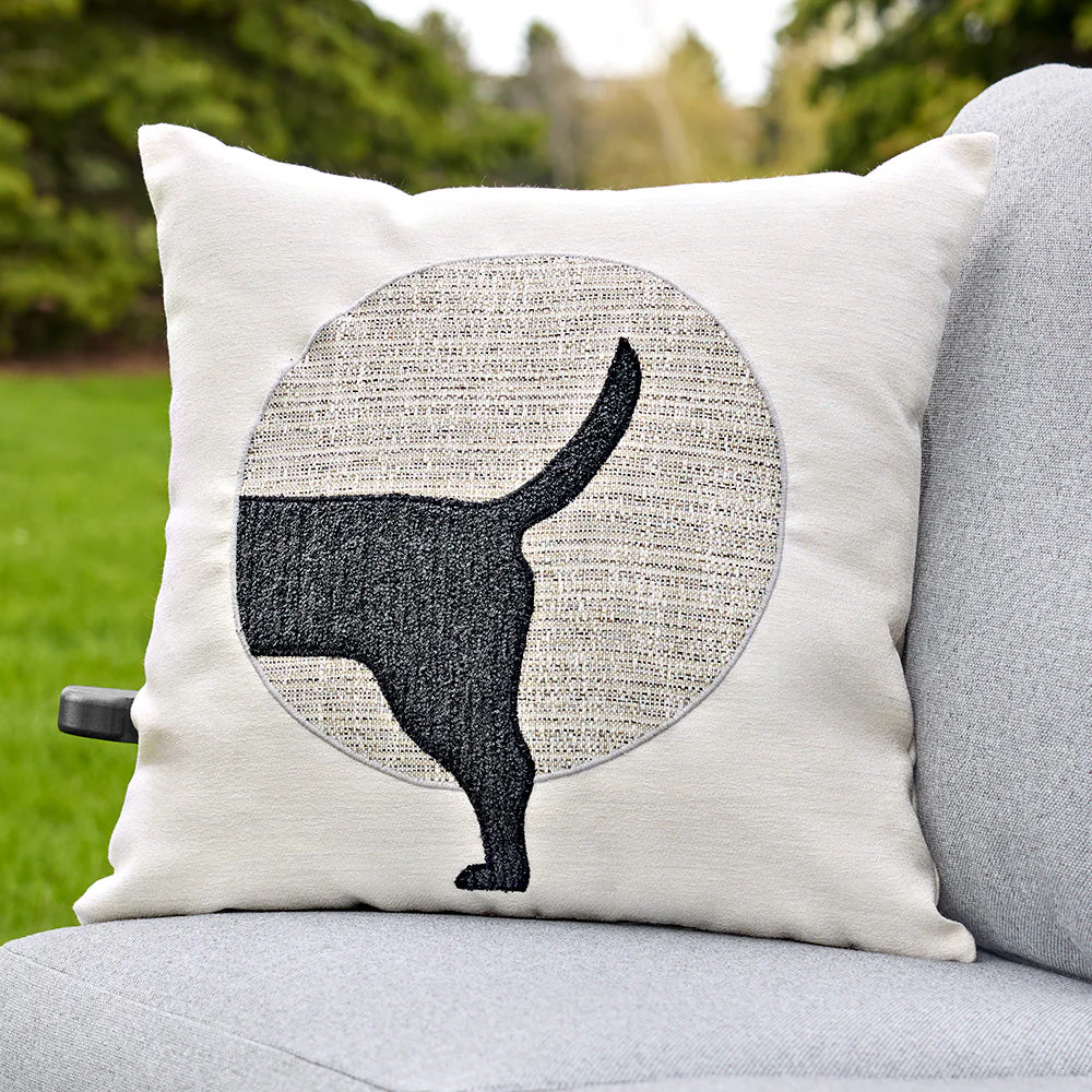 Elaine Smith Sunbrella® 20" Indoor/Outdoor Pillows, Unconditional Woof - Image 3