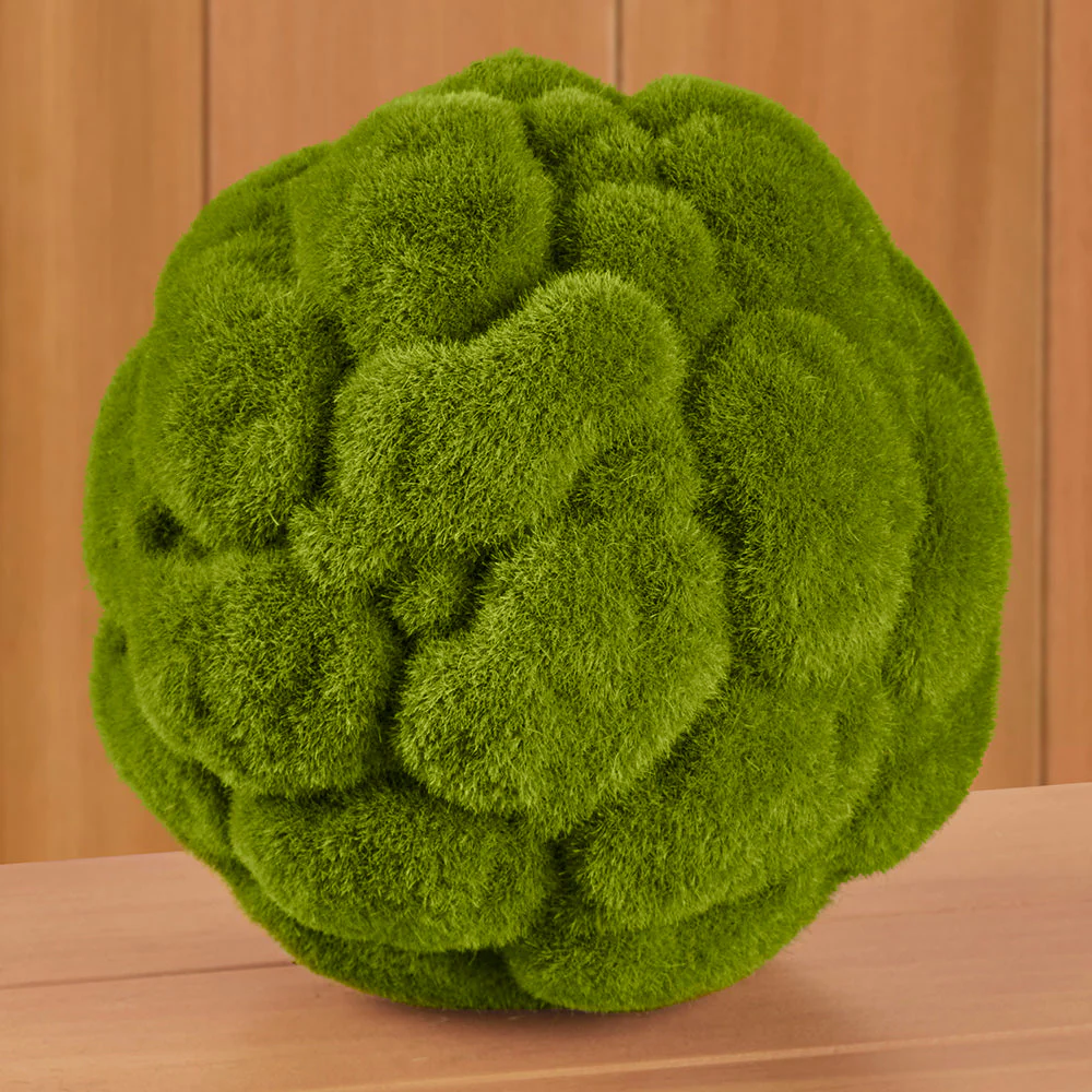 Faux Moss Orbs