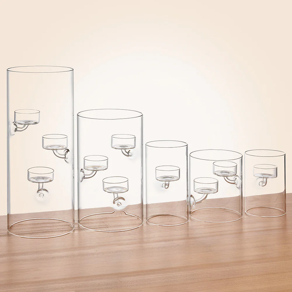 Floating Flame Glass Tealight Candleholders - Image 6