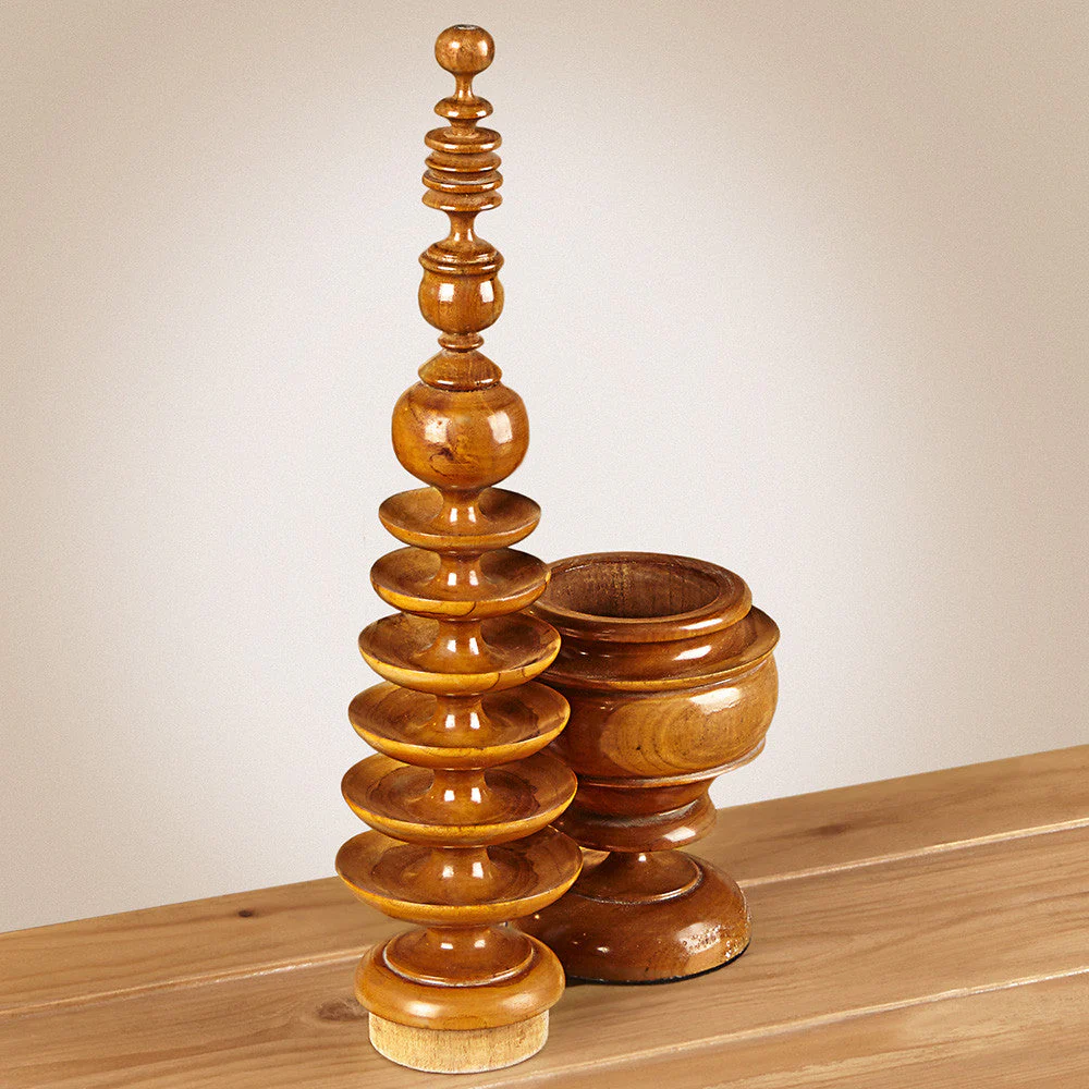 Fruitwood Finial Box - Image 2