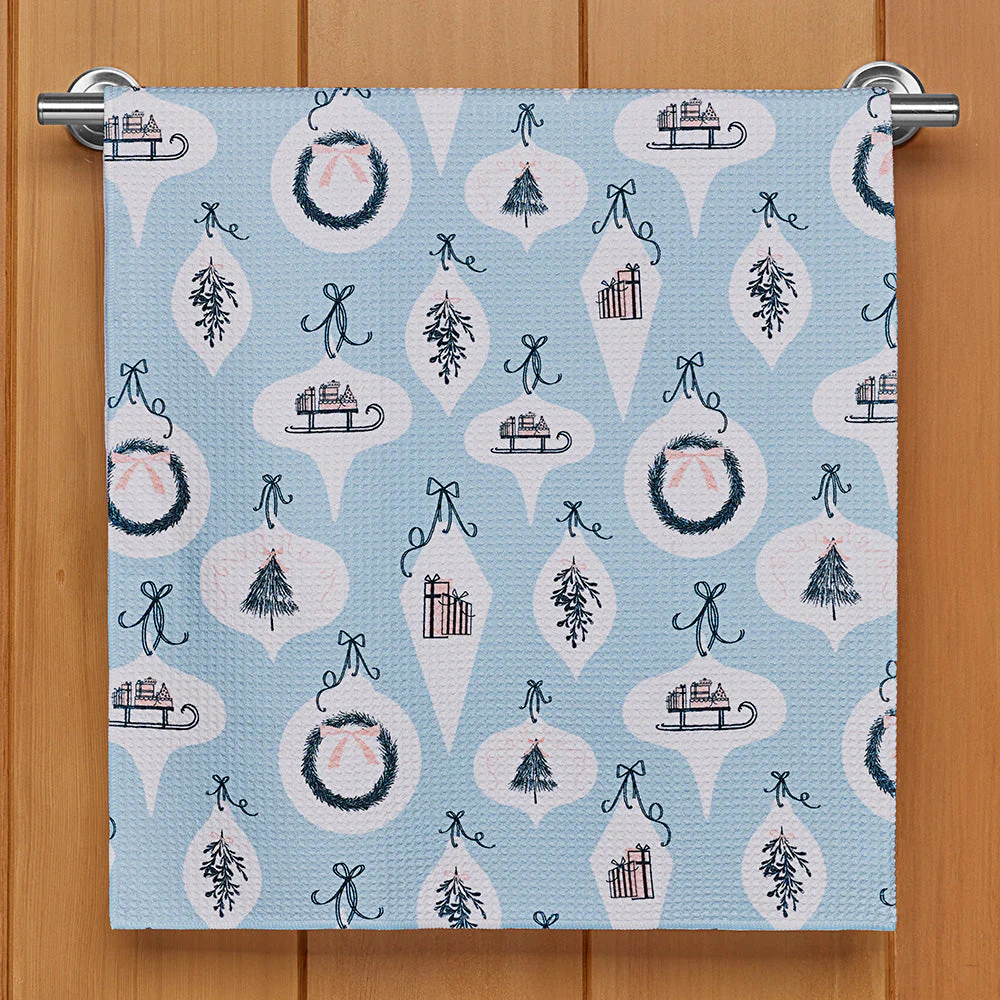 Geometry Tea Towel, 'Tis the Season