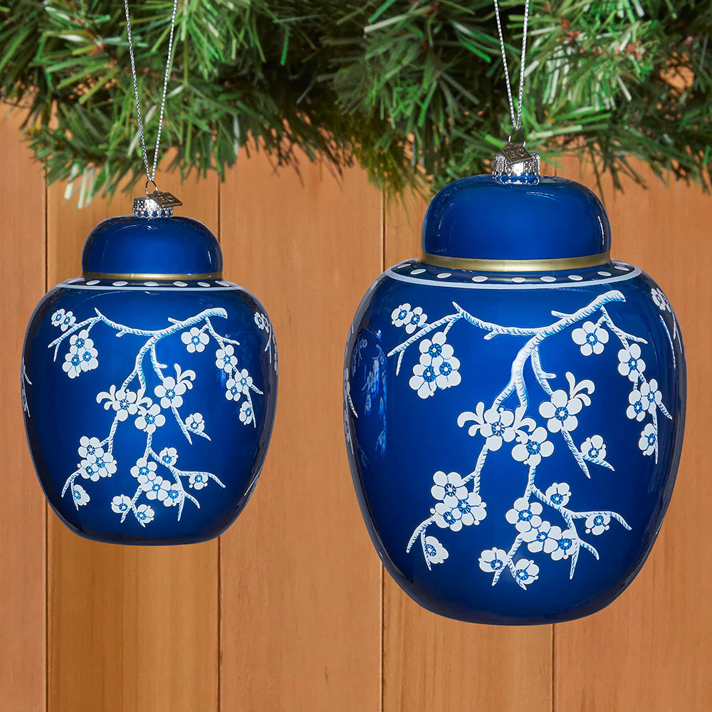 Glass Ginger Jar Ornament - Image 2