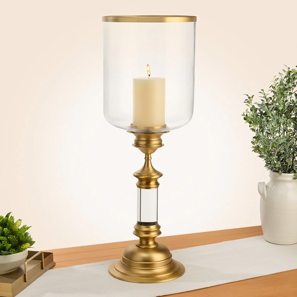 Global Views Estate Hurricane Candleholders - Image 3