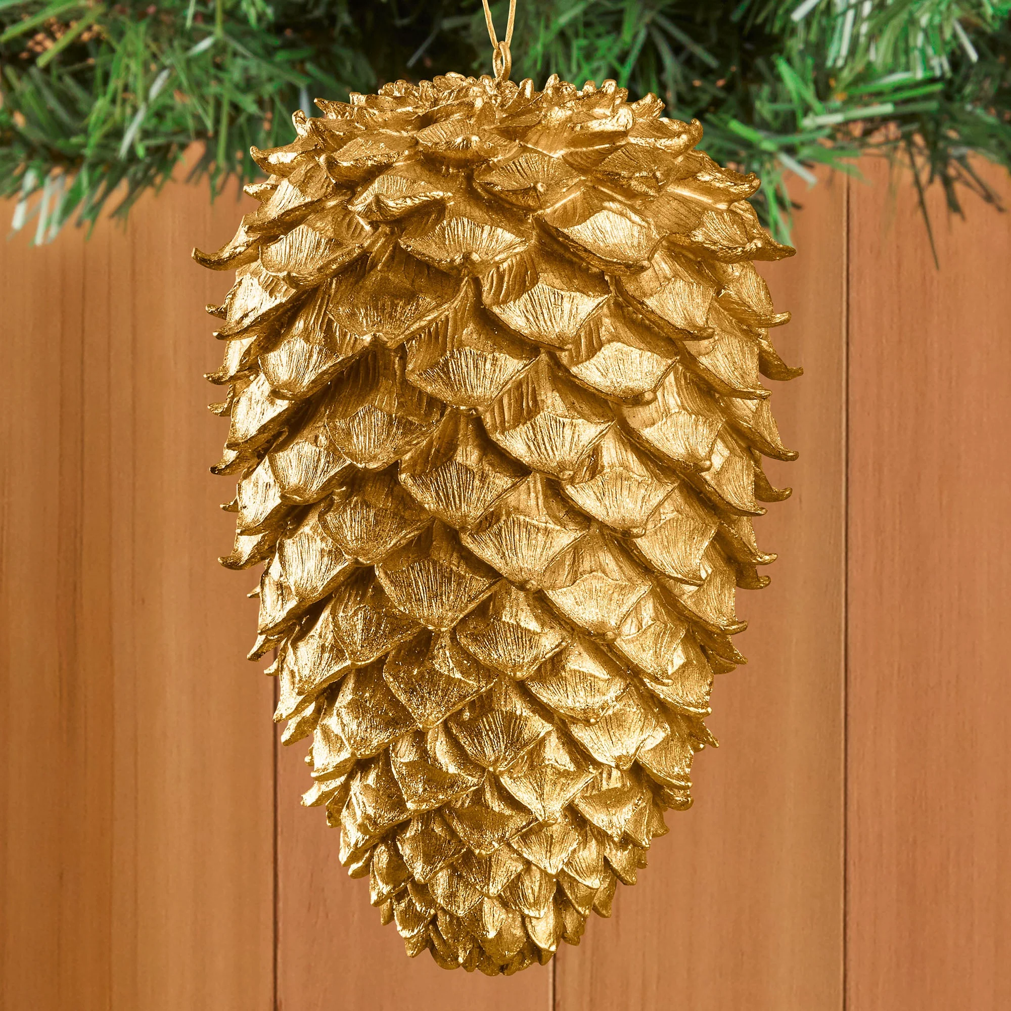 Golden Resin Pinecone - Image 3