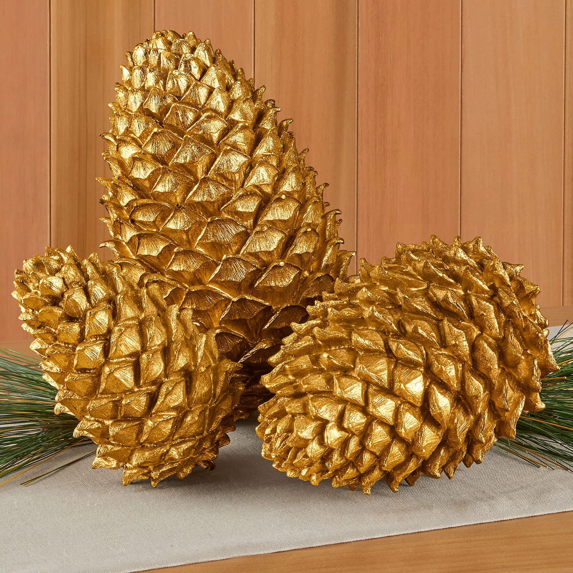 Golden Resin Pinecone - Image 4