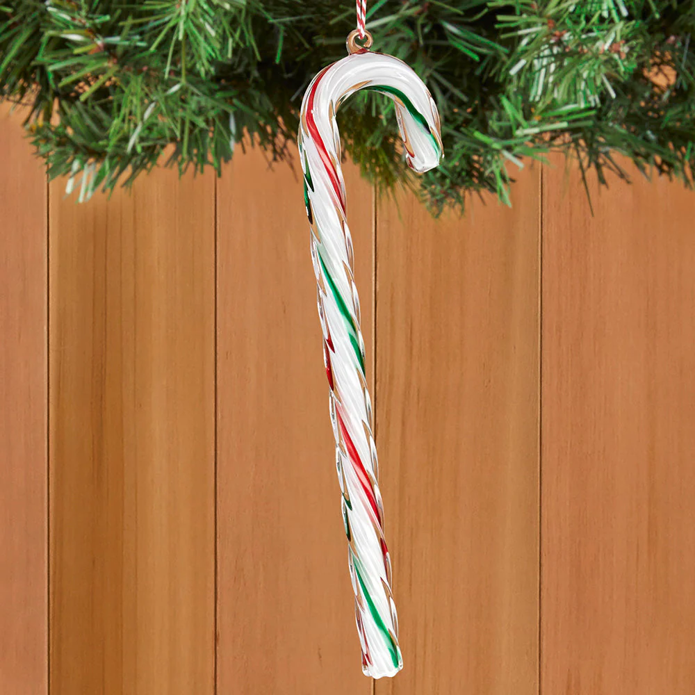 Handblown Glass Candy Cane Ornaments - Image 2