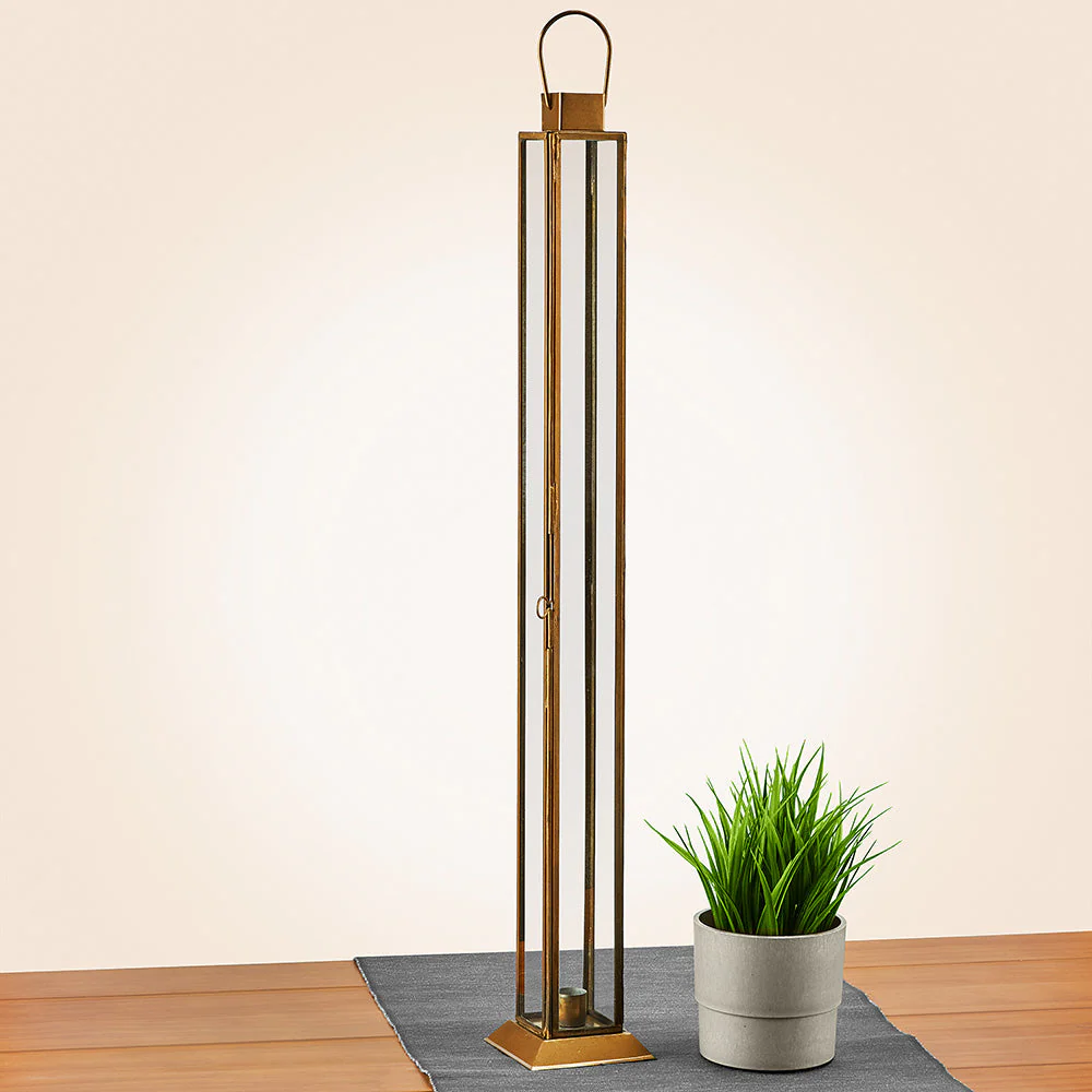 Henley Iron and Glass Lantern Candleholder - Image 3