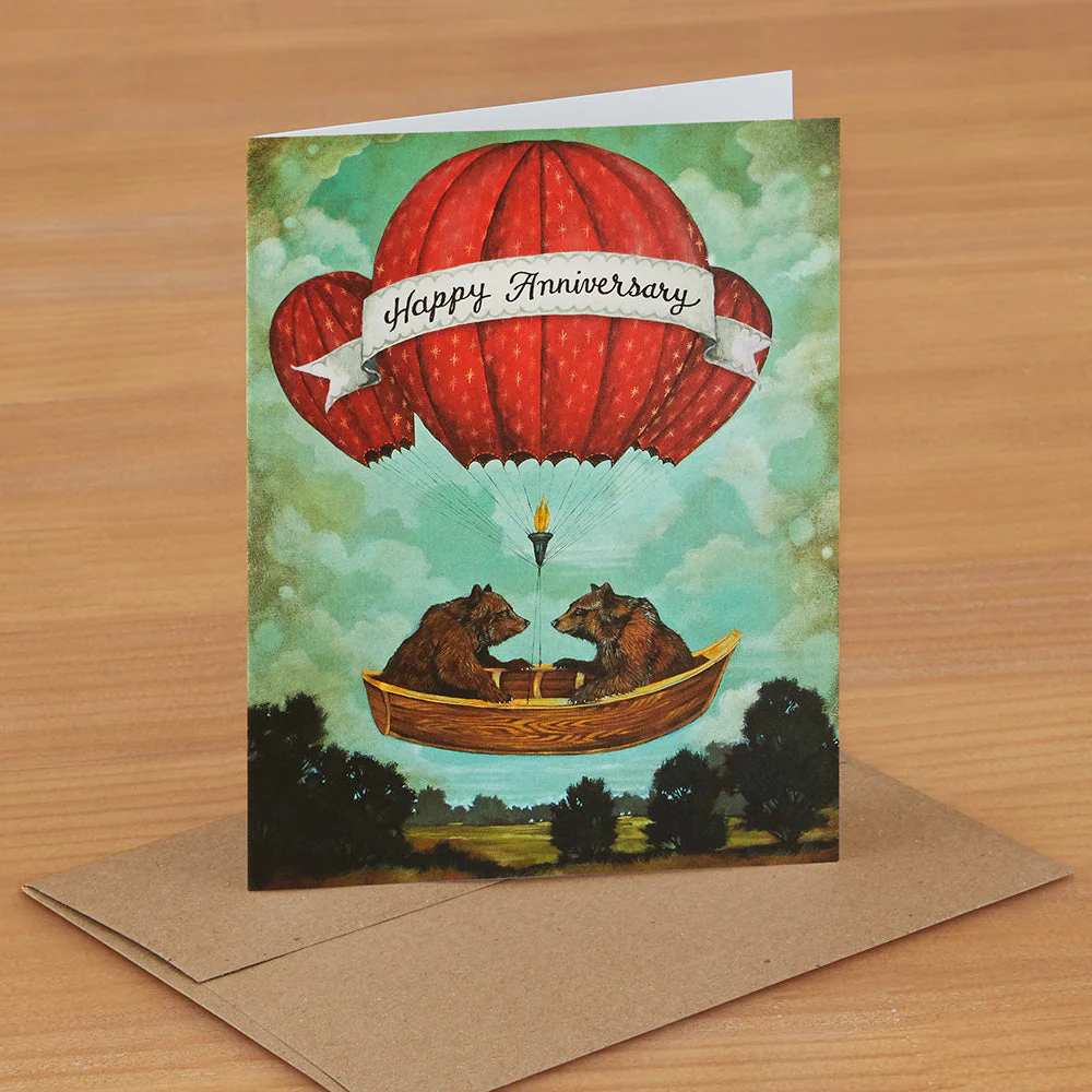 Hester & Cook Anniversary Card, Chipmunks